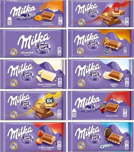 Milka assorted chocolates - chocolates, 100g