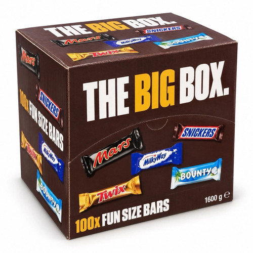 100x fun size chocolate - 100x,