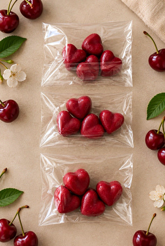 Dark cherry heart wax - , melts